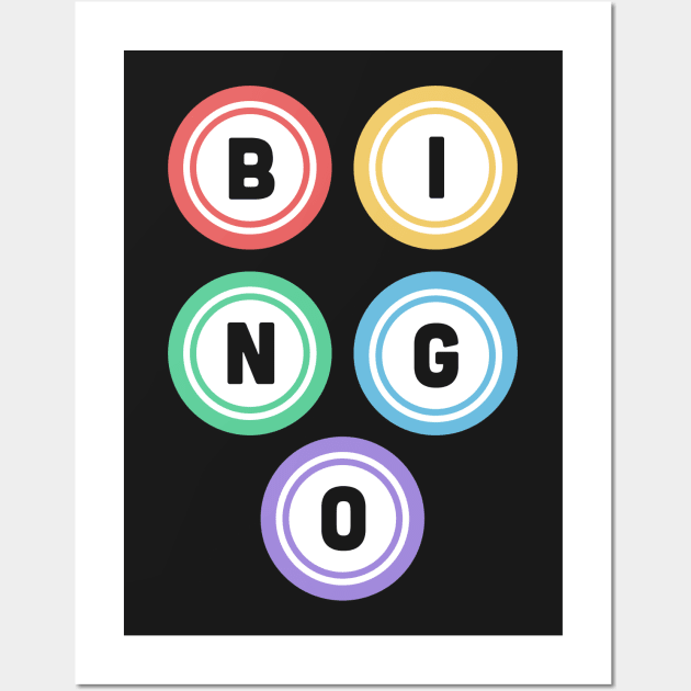 BINGO Balls Wall Art by MeatMan